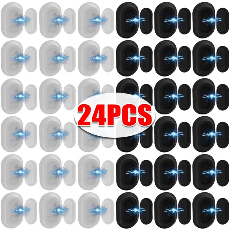 24/2PCS Magnetic remote control bracket Self-adhesive support for magnetic storage hook mounted to wall door electric toothbrush holder
