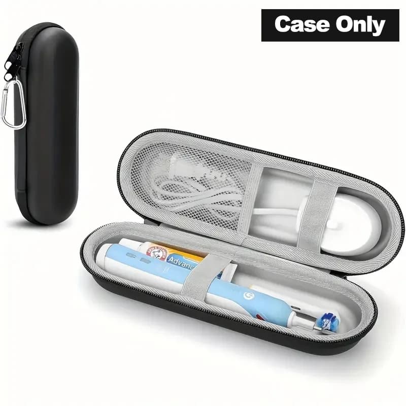 1 custodia da viaggio per spazzolino elettrico per Oral-B Pro/iO, Philips Sonicare, custodia per spazzolino Oral B per testine e accessori