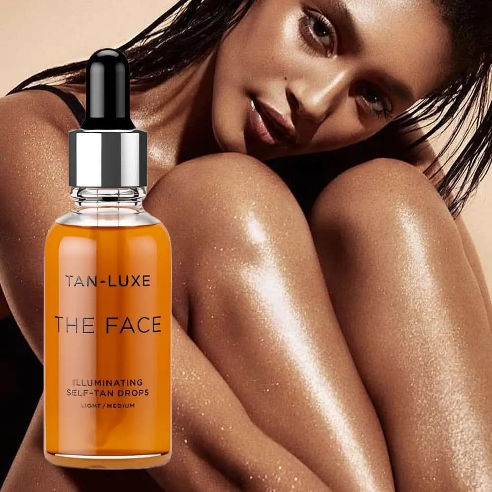 10ml TAN-LUXE Light Medium Tanning Oil Body Face Self Bronzing Tanning Essential Oil Drops The Face Illuminating Self-Tan Drops