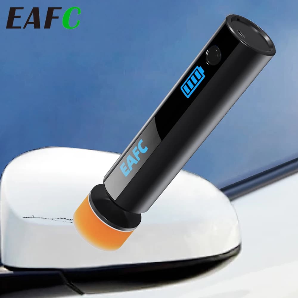 EAFC Lucidatrice per auto senza fili e levigatrice a cera 40W PolisherforPaint Riparazione graffi Parabrezza Rimozione pellicola olio Cleanig Ceretta