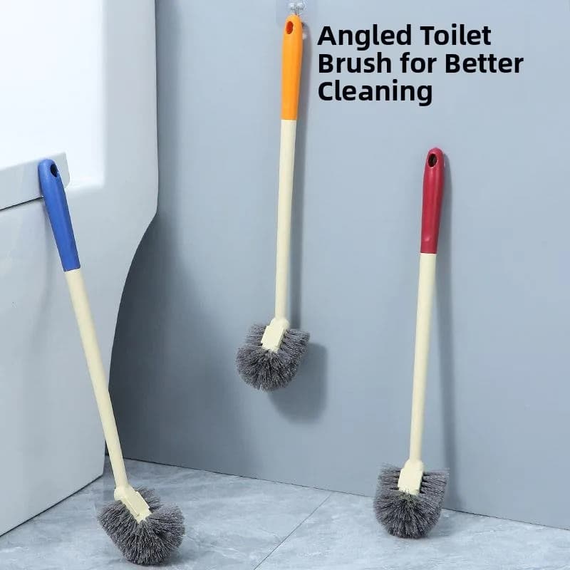 No-Drill Hanging Toilet Brush Household Bathroom Cleaning Tool for Toilet And Bathroom No Dead Angles Durable Plastic Brush