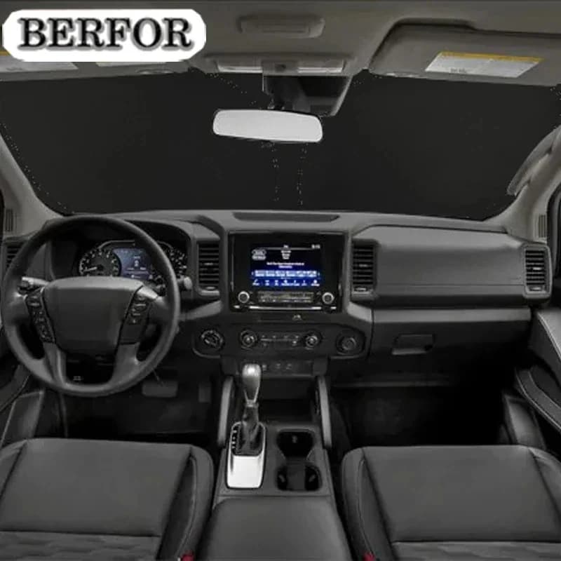 Parasole per Parabrezza Nano-Isolante per Nissan Frontier 2006-2021, Accessorio Interno per Auto