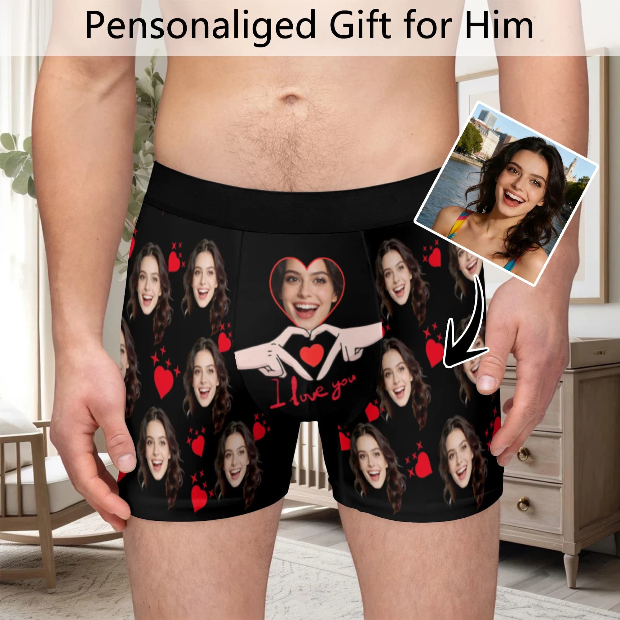 Personalized intimacy with face photo, Valentine's gift for husband, gift for father