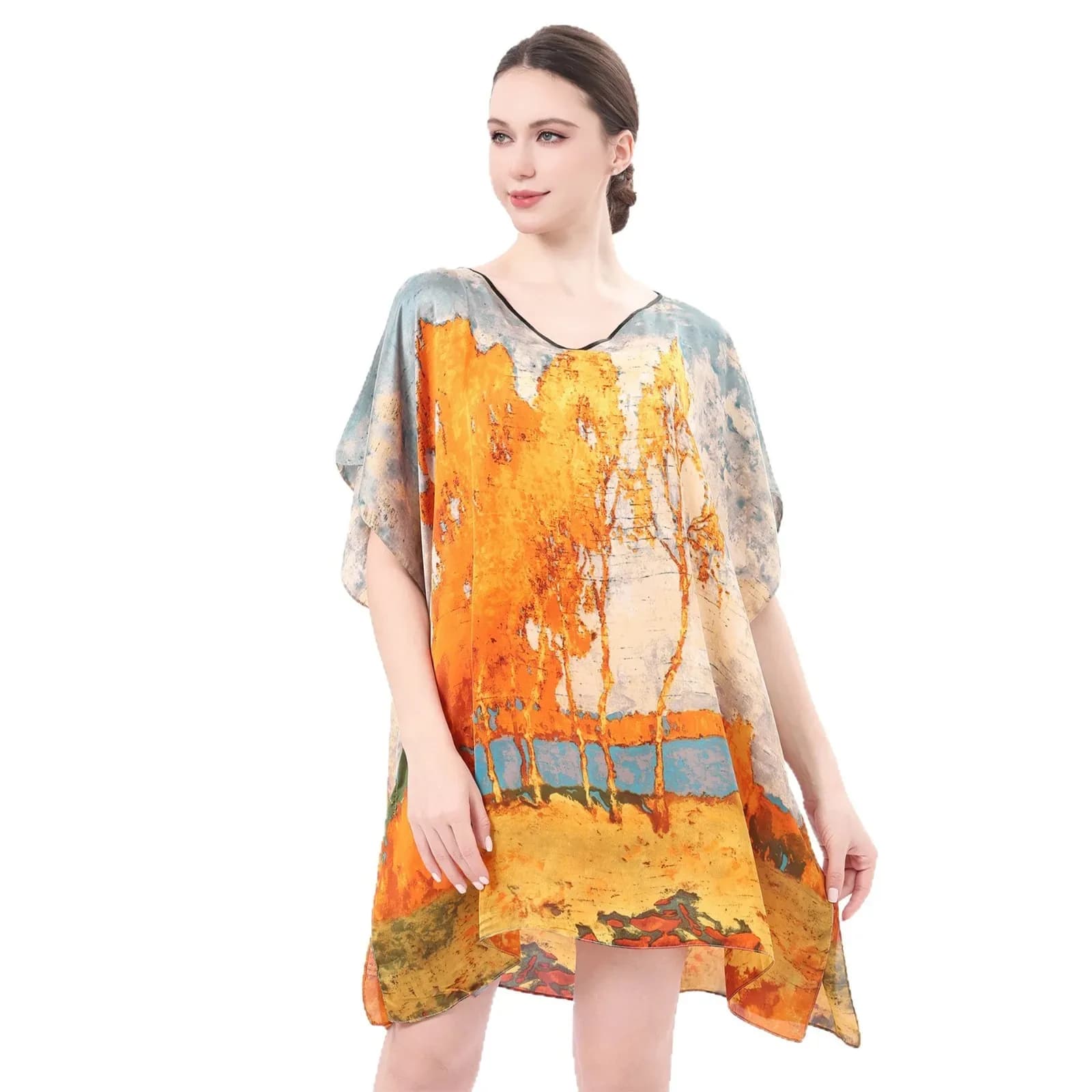 Poncho Estivo da Donna per Fotografia all'Aperto, Mantella alla Moda, Sciarpa Parasole da Viaggio, Regalo, Nuovo Stile P1