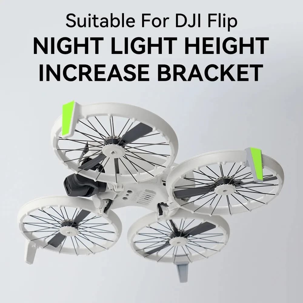 Per DJI FLIP Pieghevole Smontaggio libero Carrello di atterraggio luminoso Treppiede Anti-goccia Staffa antigraffio Accessori protettivi per droni