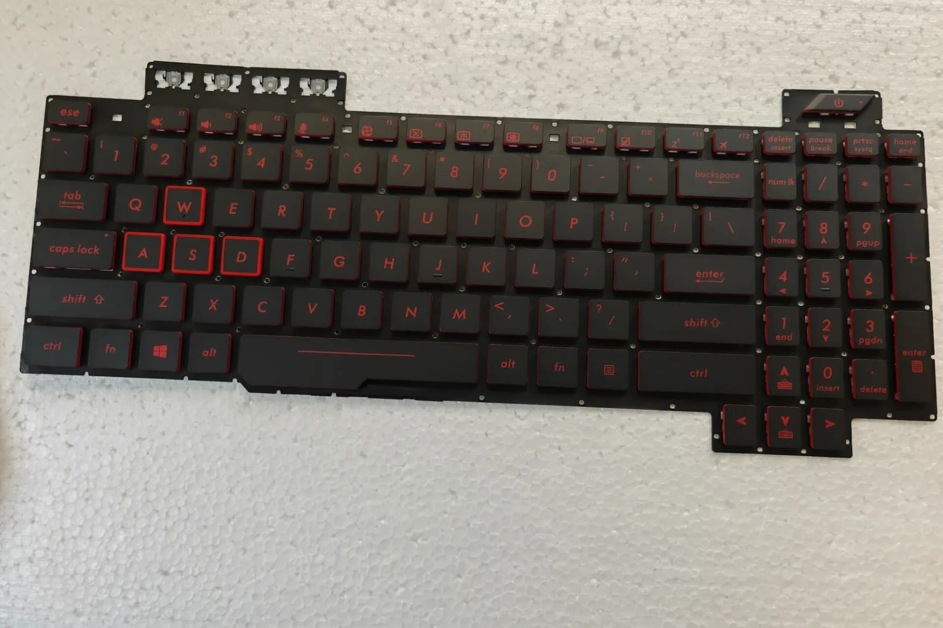 Per Asus TUF Gaming FX80 FX504 FX504GD FX504GE FX504GM GL703 GL703V GL703VM GL504 GL504GV GL504G GL504GM tastiera US retroilluminata rossa