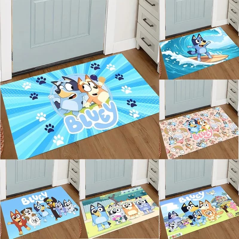Nuovo Tappeto Kawaii Bluey per Ingresso, Soggiorno, Camera da Letto, Bagno, Cucina - Essenziale per la Casa
