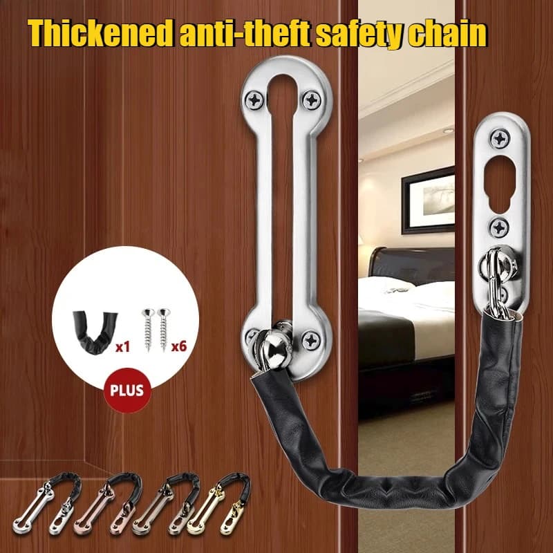 Serratura a catena avanzata in acciaio inossidabile ispessito per porte di hotel, limitatore di sicurezza, accessori hardware