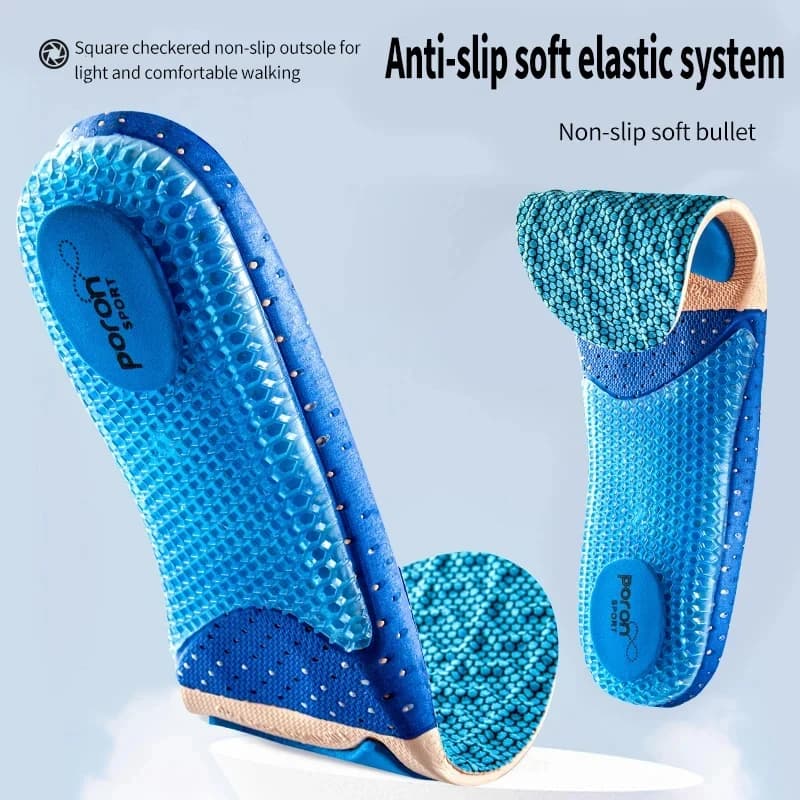Orthopedic Insoles for Shoes High Elastic Silicone Sport Shockabsorbing Insole for Feet Arch Support Plantar Fasciitis Shoe Sole