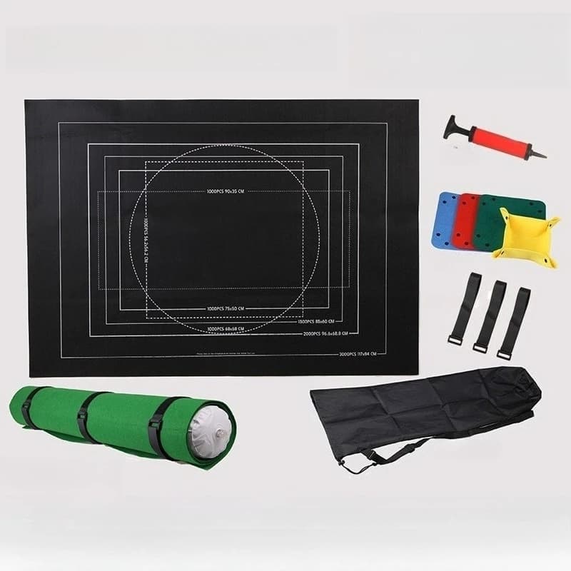 Tappetino Professionale per Puzzle in Feltro fino a 1500/2000/3000 Pezzi, Accessori per Puzzle, Borsa Portatile da Viaggio per Conservazione