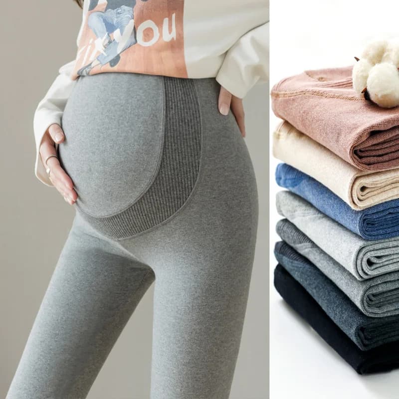 Premaman Spring and Autumn Premaman Pants Adjustable High Waist Cotton Pants For Women Pregnancy Pants