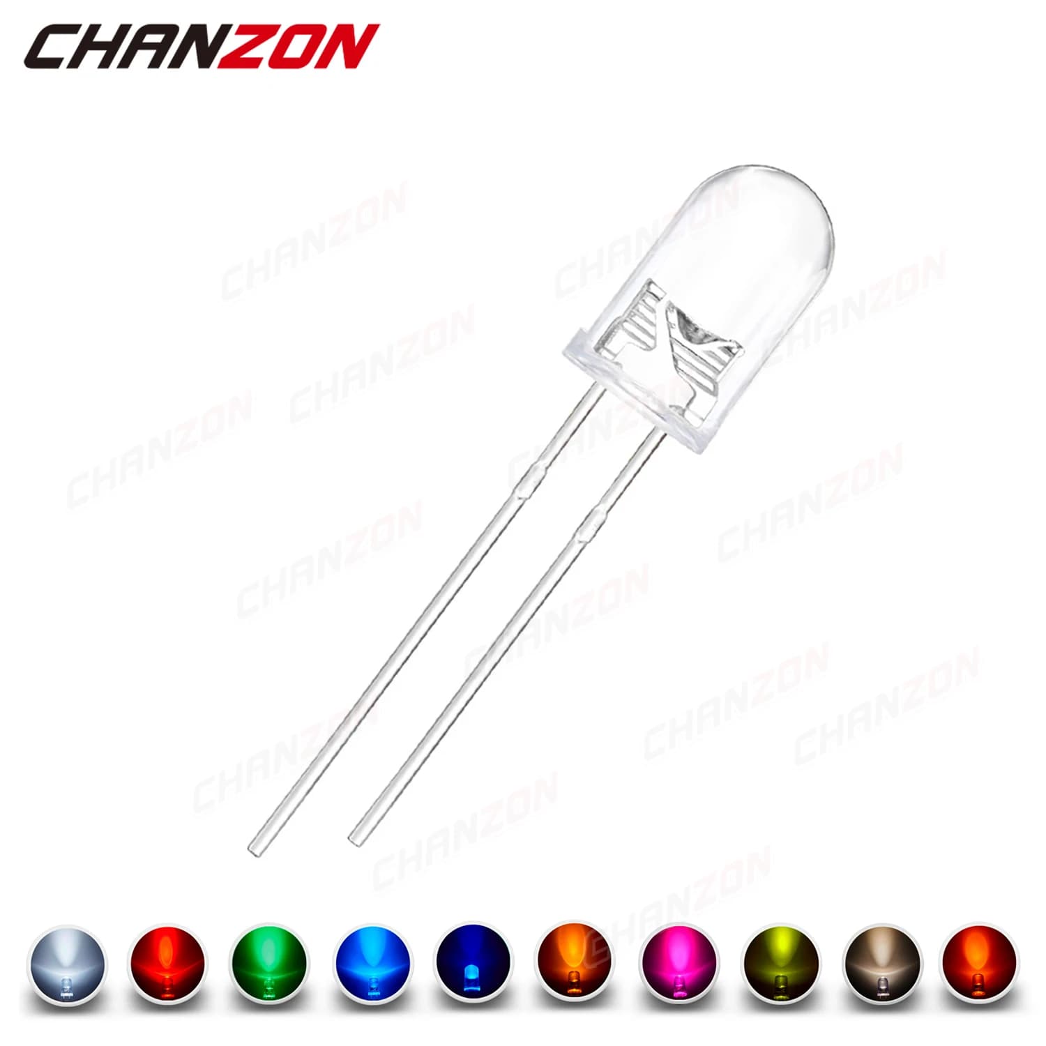 100 pz 5mm Diodo LED Ultra Luminoso Bianco Caldo Rosso Verde Blu UV Viola Giallo Arancione Rosa Multicolor 2 V 3 V Emissione Assortedt Set
