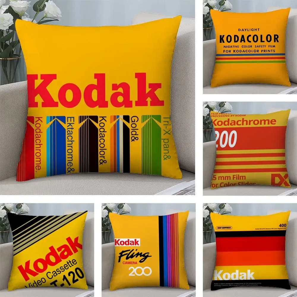 Fashion K-KodakS cushion cover, ultra soft and delicate fabric on the skin, similar comfort to clouds and hidden zipper