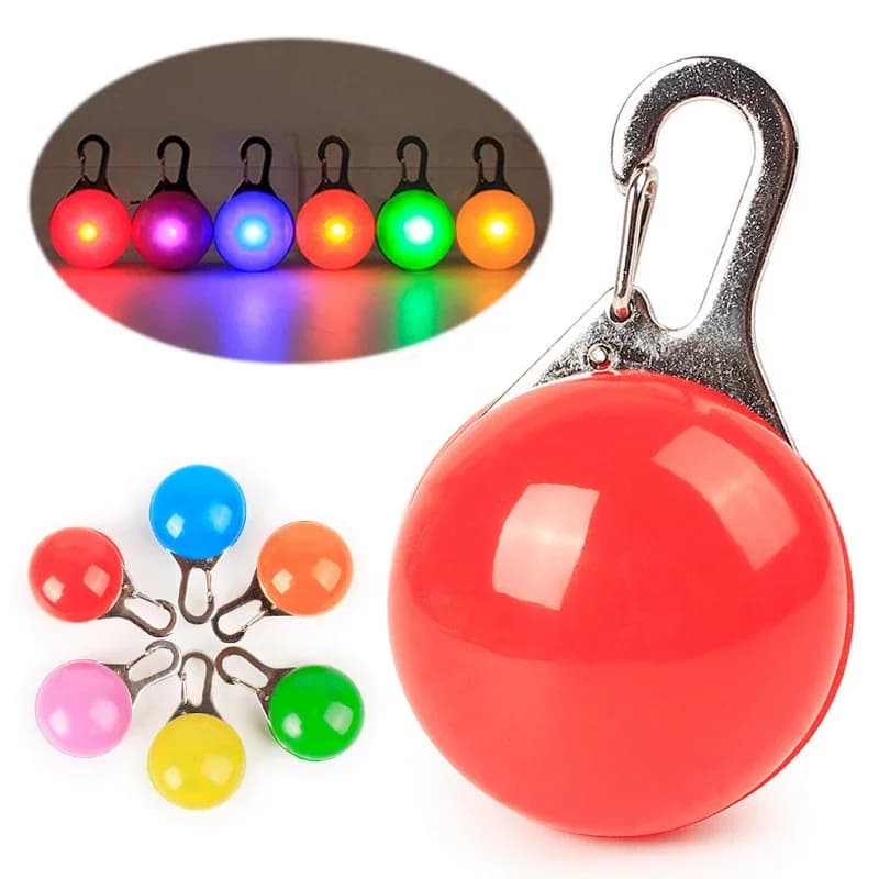 1 collare luminoso per cani e gatti a LED, ciondolo luminoso, guinzagli per animali domestici, accessori luminosi, collare luminoso, decorazione di sicurezza notturna