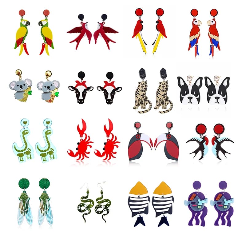 YAOLOGE New Geometric Acrylic Drop Earrings For Women Hip Hop Trend Party Gift Jewelry Wholesale pendientes серьги 2022 тренд