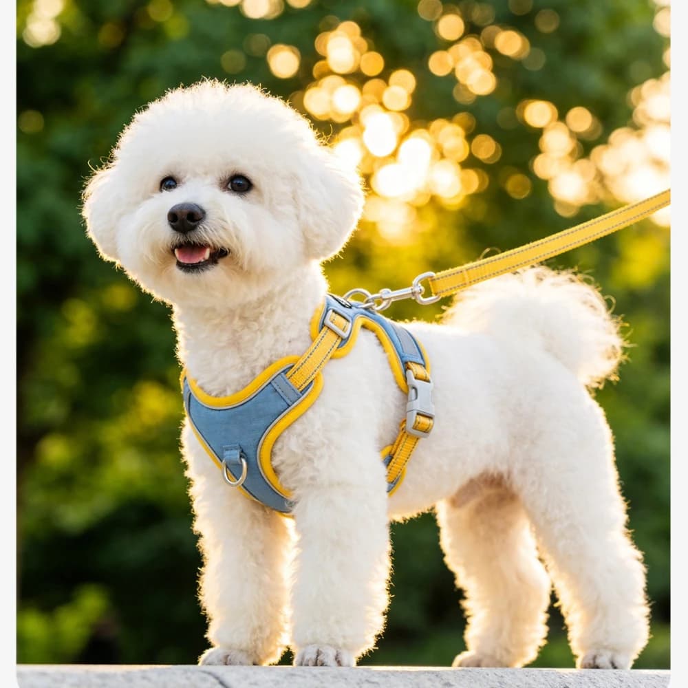 Reflective Dog Harness and Leash Set, No-Pull Vest Harness for Medium & Large Dogs, Anti-Escape Pet Walking Lead