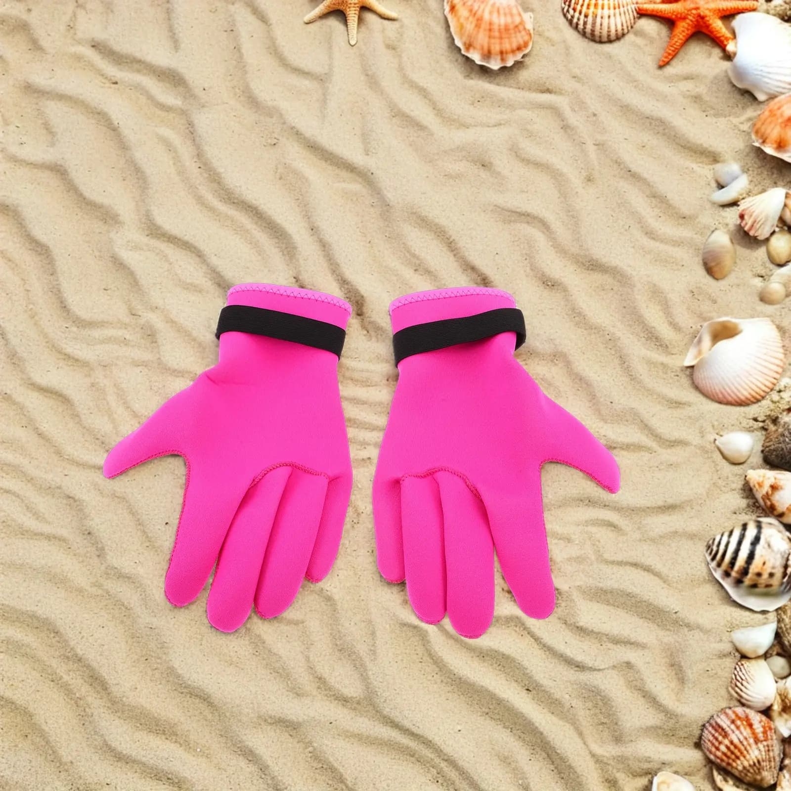 1 paio di guanti da nuoto da donna in neoprene da 3 mm, ispessiti, termici, per immersioni in acqua fredda, snorkeling, pesca, guanti antiscivolo resistenti ai graffi