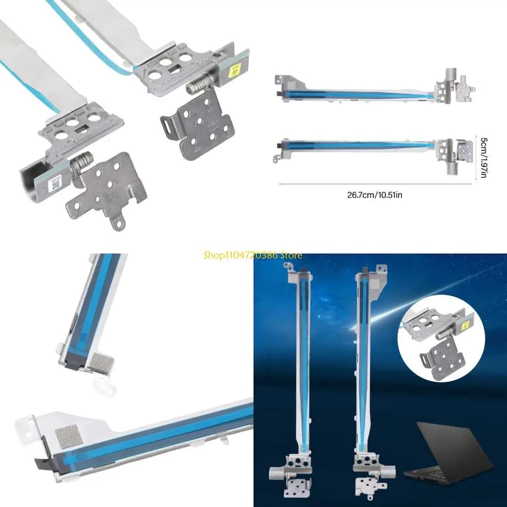 K0EA Precise Machined Laptop Hinge Replacement Durability Metal Construction Smooth Opening For L15 Laptop Screen Hinges