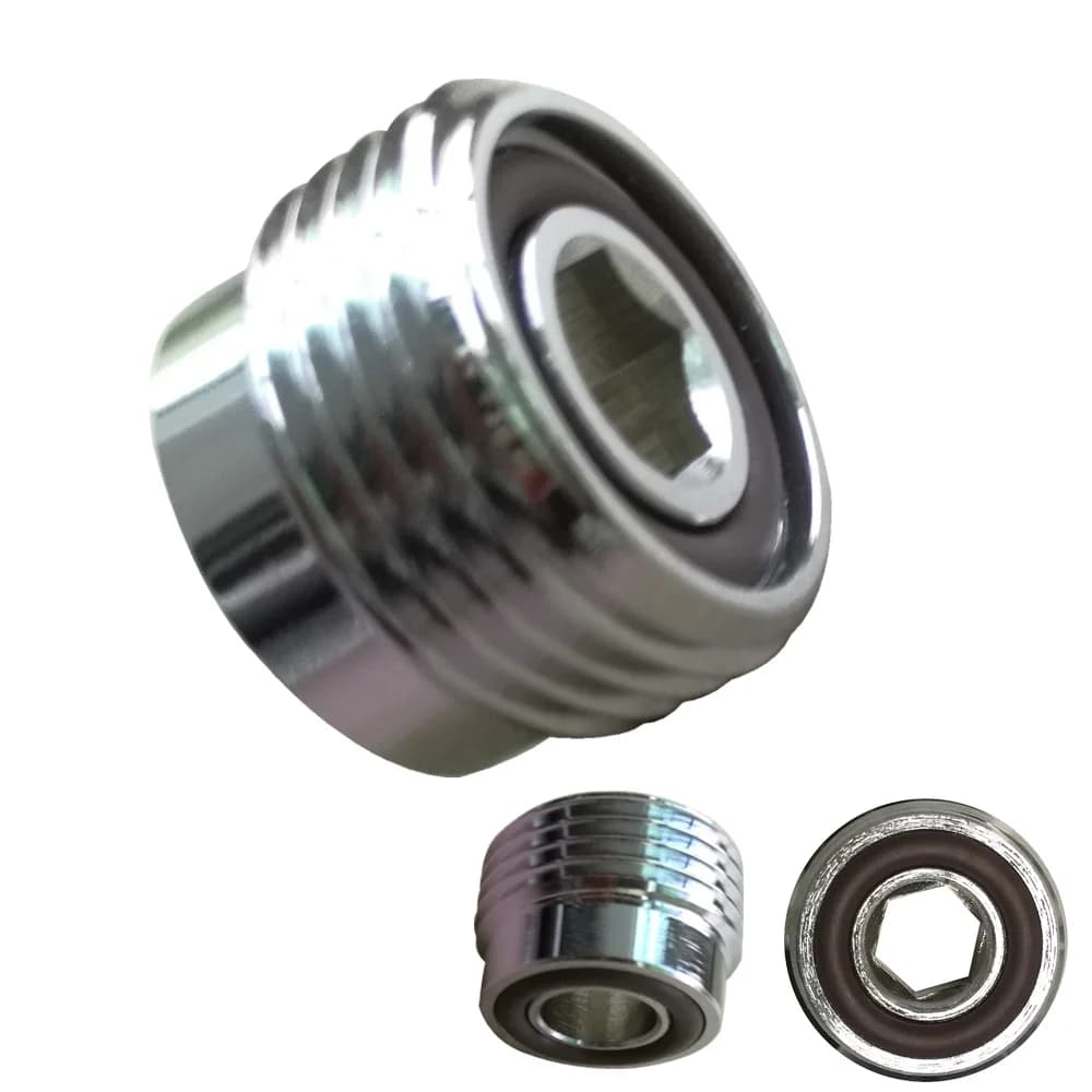 Adattatore convertitore da DIN a Yoke per valvola serbatoio bombola subacquea con O-Ring in Viton e morsetto A - Kit tecnico