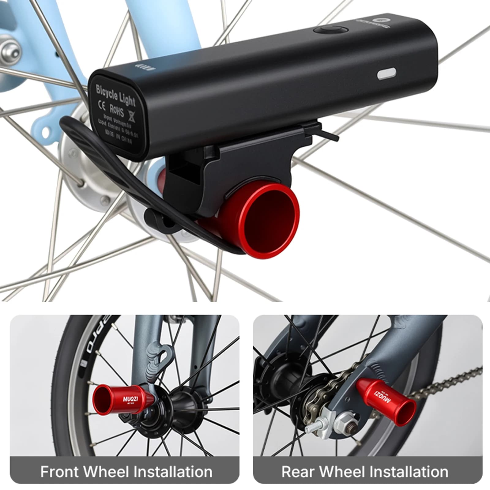 Taillights Rack Aluminum Alloy Night Riding Lamp Mount Bracket Bike Light Mounting Bracket Accessories for Outdoor Cycling