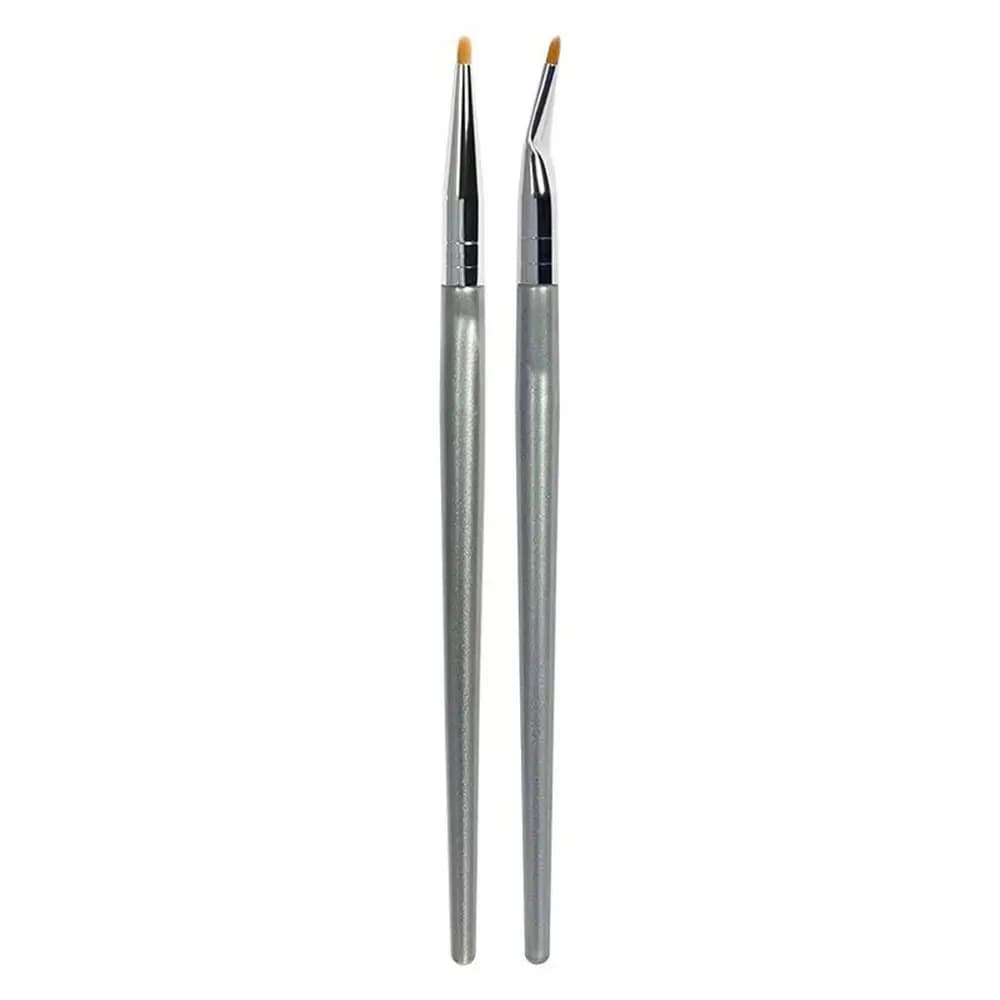 Precise Application Bent Liner Makeup Brushes Angled Design Cosmetic Brush Angled Eyeliner Brush Makeup Tool