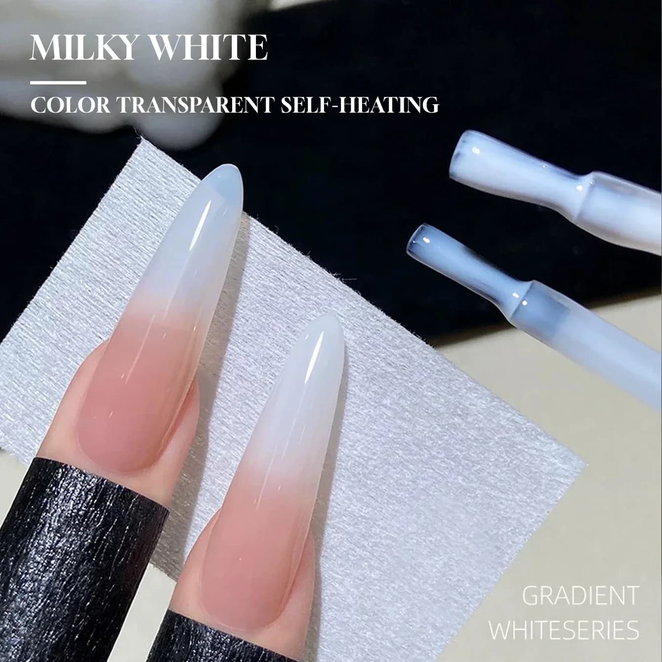 MN 12ML 1PCS Summer And Autumn Hot Selling Winter Nails Nail Art Milky White New Style Milk White Nail Gel Glue UV Light Nails