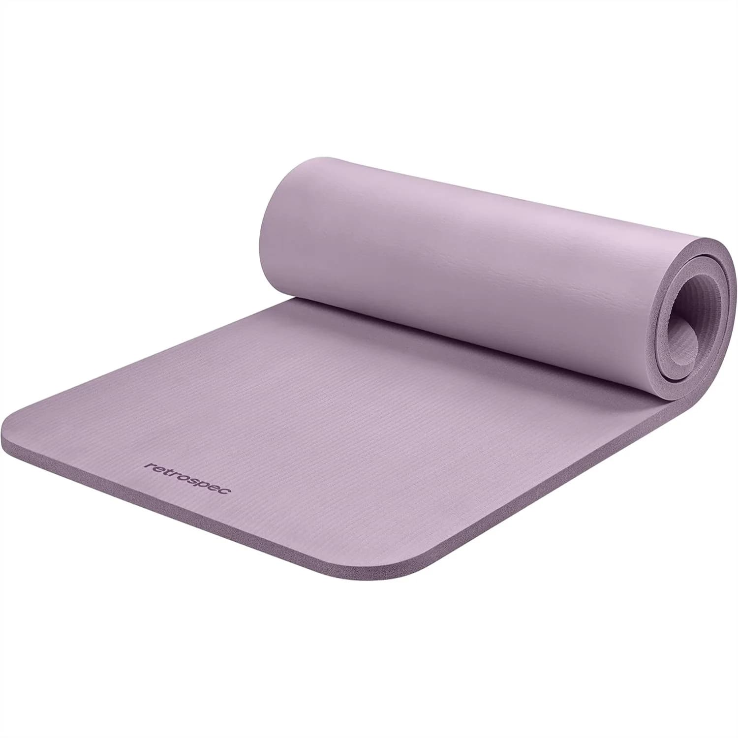 Tappetino Yoga Spesso 1 Pollice con Cinghia in Nylon per Allenamenti a Casa, Tappetino Antiscivolo per Pilates ed Esercizi di Stretching