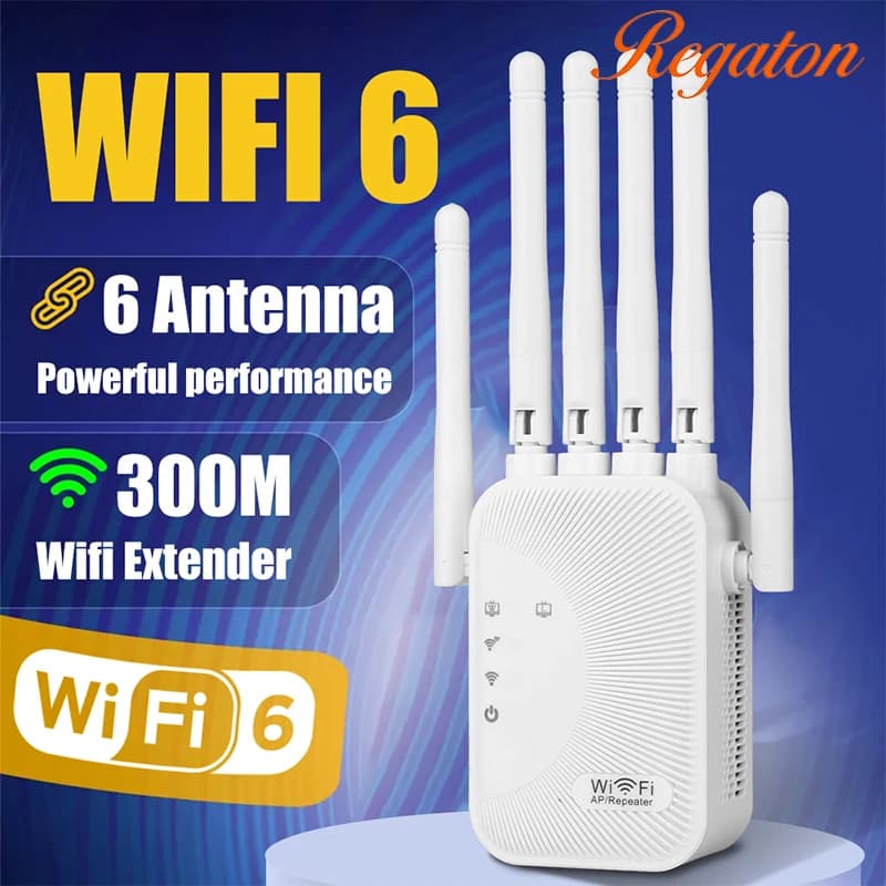 Amplificatore WiFi ad Alta Velocità 300M, Ripetitore Wireless 2.4GHz, Estensore di Segnale Affidabile, Facile Utilizzo, Booster di Rete per Interni
