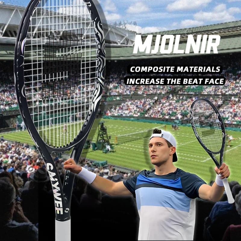 Racchetta da Tennis SALYWEE Pro Ultra-Leggera 265g in Fibra di Carbonio Integrale con Processo di Stampaggio a Caldo 55lbs Attrezzatura di Lusso Universale per Adulti