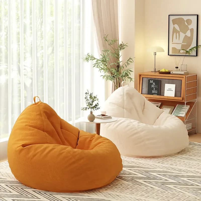 Modular Floor Bean Bag Sofas Cushion Sleeping Function Corner Bean Bag Sofas Compression Convertible Muebles Nordic Furniture