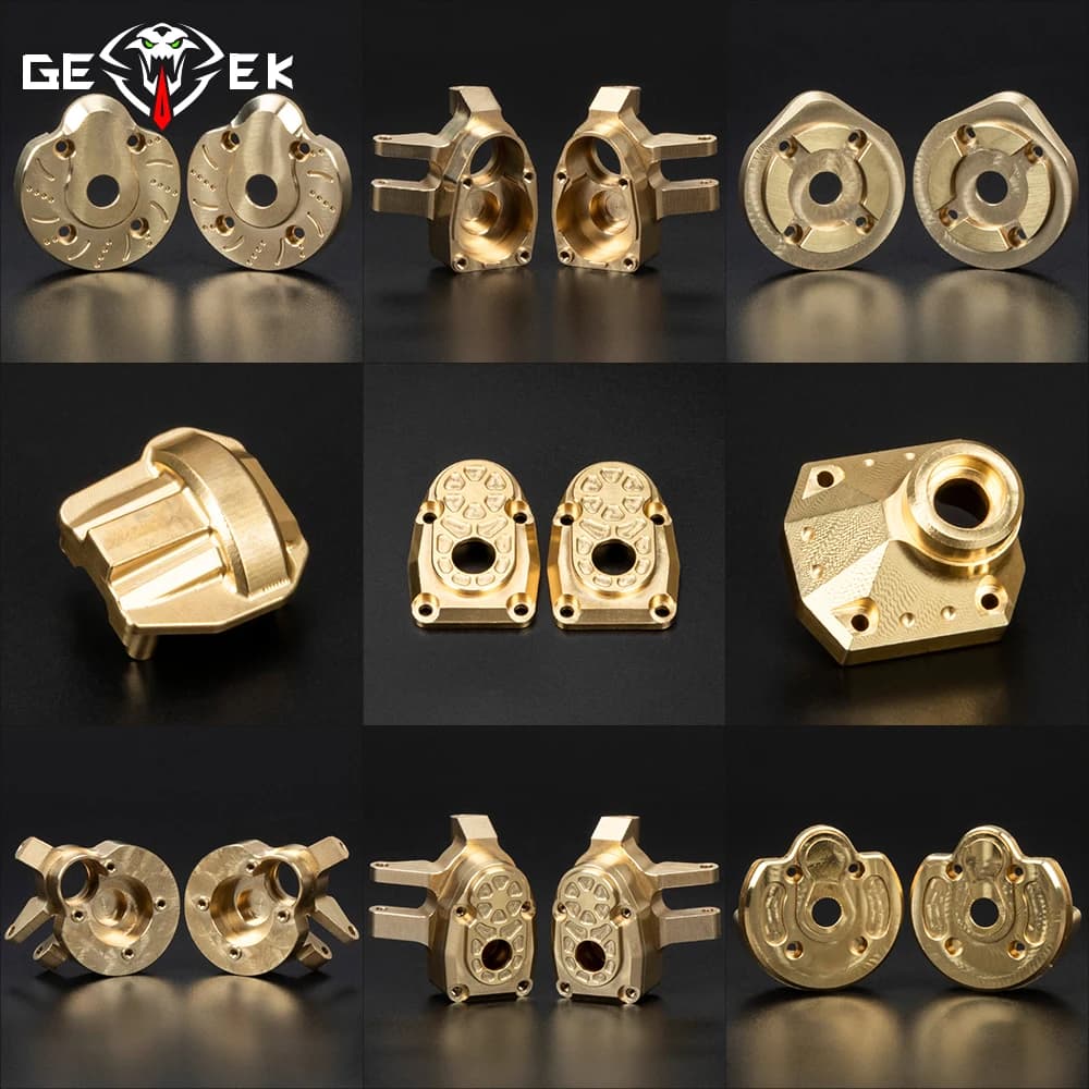 SCX10 III Capra Brass Weights Right Knuckle Portal Cover plates for 1/10 RC Crawler Axial AR45P Currie F9 Axis LCG Update