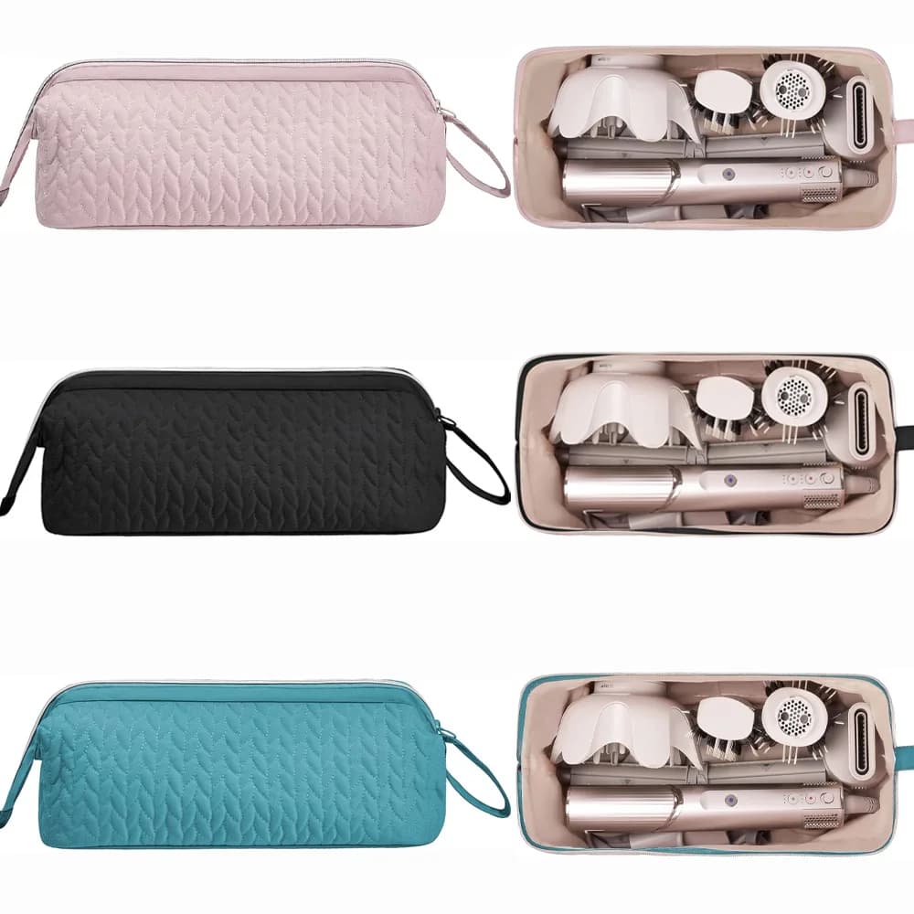 Portable Organizer Bag for Hair Tools, Travel Hairstyle Accessories Case for Dyson Hair Plate, Iron Hair Clips, Hairdryer