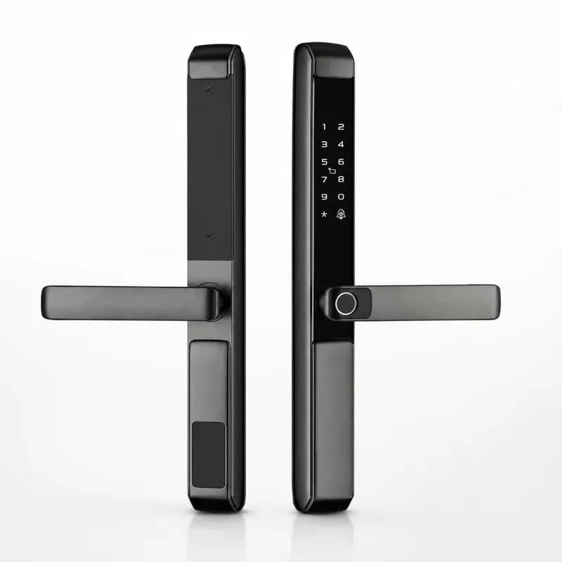 Broken Bridge Aluminum Smart Door Lock One Grip Open Waterproof Fingerprint Password Card TTLOCK Remote Control for