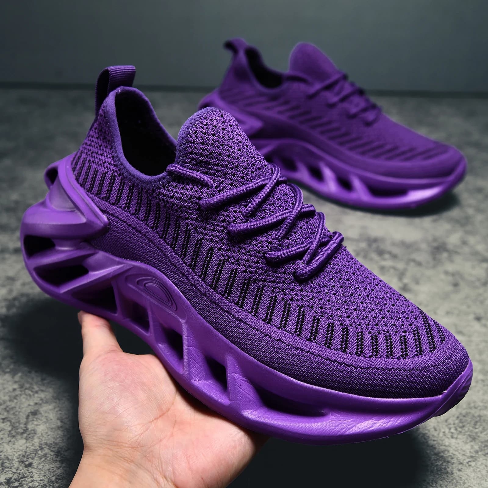 Scarpe da corsa da donna, rete leggera, scarpe da tennis morbide piatte traspiranti e comode, scarpe sportive da donna con lama