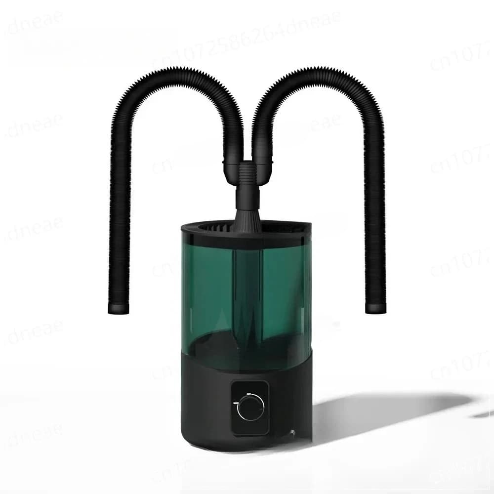 Umidificatore silenzioso per uso domestico con volume di nebbia regolabile per piante da compagnia Umidificatore per animali striscianti Atomizzatore per foresta pluviale con tubo flessibile a doppia testa
