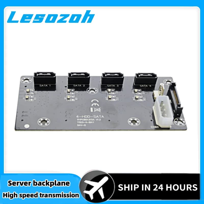 Scheda adattatore per disco rigido SATA Espandi archiviazione Scheda adattatore per disco rigido SATA a 4 porte compatibile con SSD/HDD, per PC, NAS e server