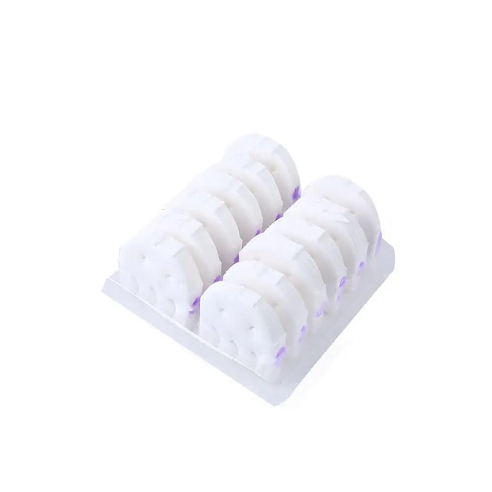 36 Pezzi Testine di Ricambio per Spazzola WC, Salviette Profumate Bicolore Lavanda e Limone per Pulizia Profonda del Bagno