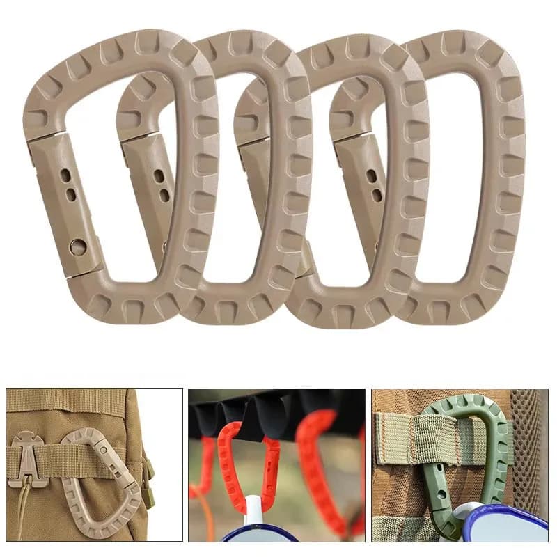 1/3/5pcs Moschettone in plastica Snap Clip Gancio D-Ring Fibbia Portachiavi Tessitura Zaino tattico esterno Cinghia Accessori fai da te
