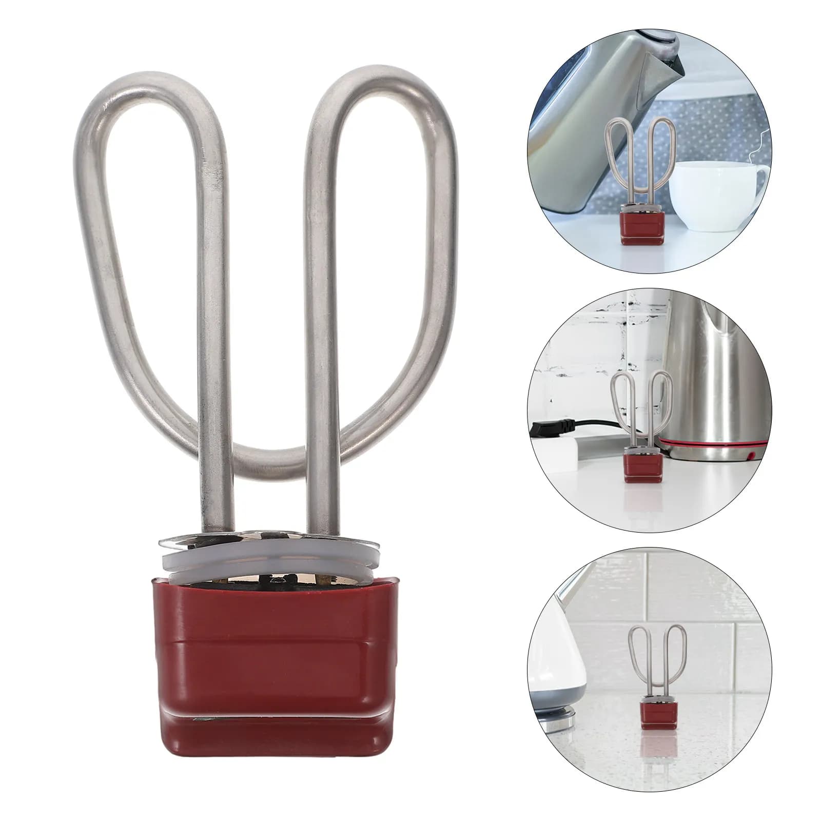 Elemento Riscaldante di Ricambio da 1500W per Bollitore Elettrico, Nucleo Riscaldante Anti-Bruciatura a Secco per Scaldabagno Elettrico, Riparazione Rapida