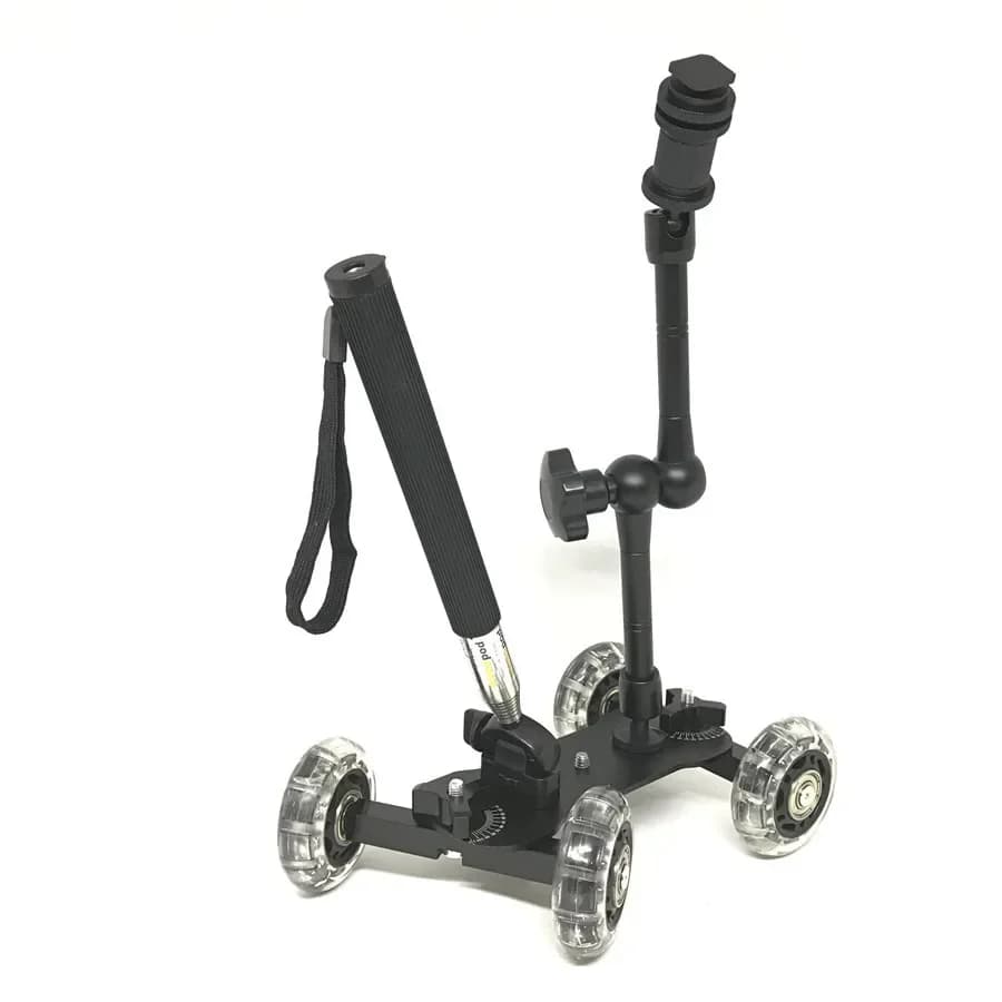 3in1 Camera Ferroviarie Tabella Car Slider Dolly Auto 11 pollici Magic Arm Telefono Palmare Monopiede Selfie Bastone Per d1000 d3000 d3100 d3200