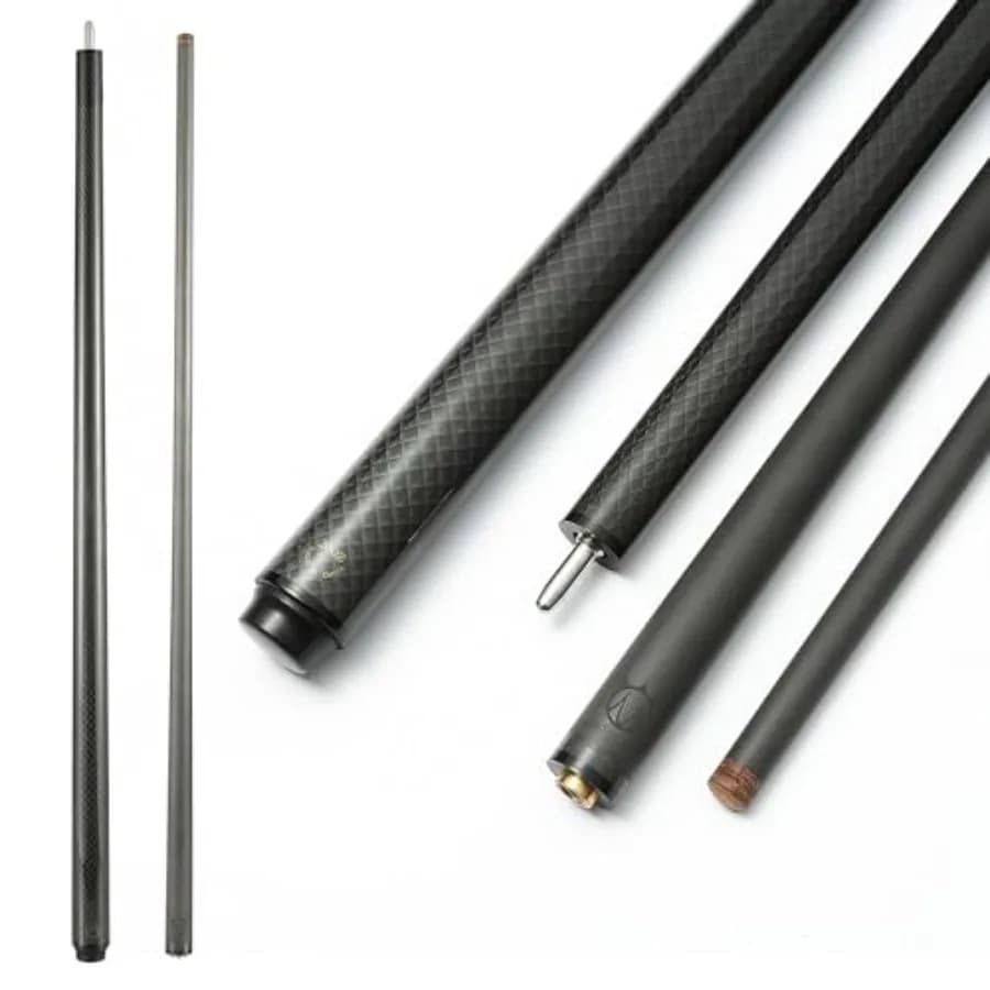 Stecca da Biliardo in Fibra di Carbonio con Punta da 12,8mm, Stecca da Biliardo in Fibra di Carbonio, Stecca da Biliardo da 58 Pollici, Design con Peso Regolabile -18OZ, 18,4OZ