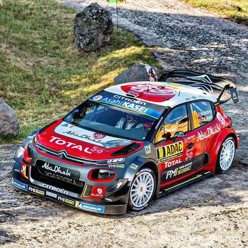 Km Thunder 1:7 New rally car simulation Citroen C3 with group of lights Rc remote controlled electric model for off-road car