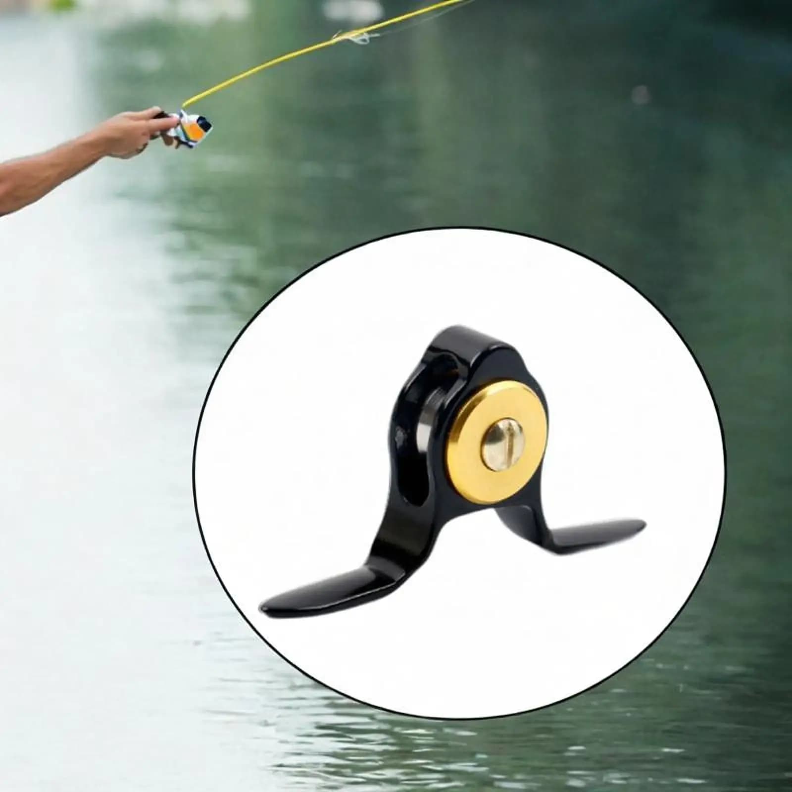 Guida per rulli da pesca Punte per rulli per canne da pesca Attrezzatura Robusti anelli guida Riparazione di aste in metallo per canna da traina per barche marine