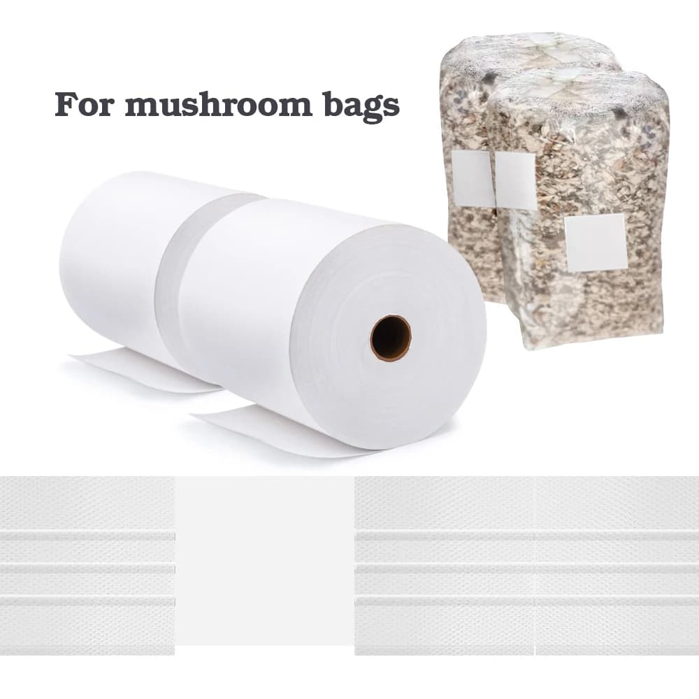 Self-adhesive breathable adhesive for cultivation of edible mushrooms in nonwoven fabric for punching of mushroom bags, sealing paste for inoculation