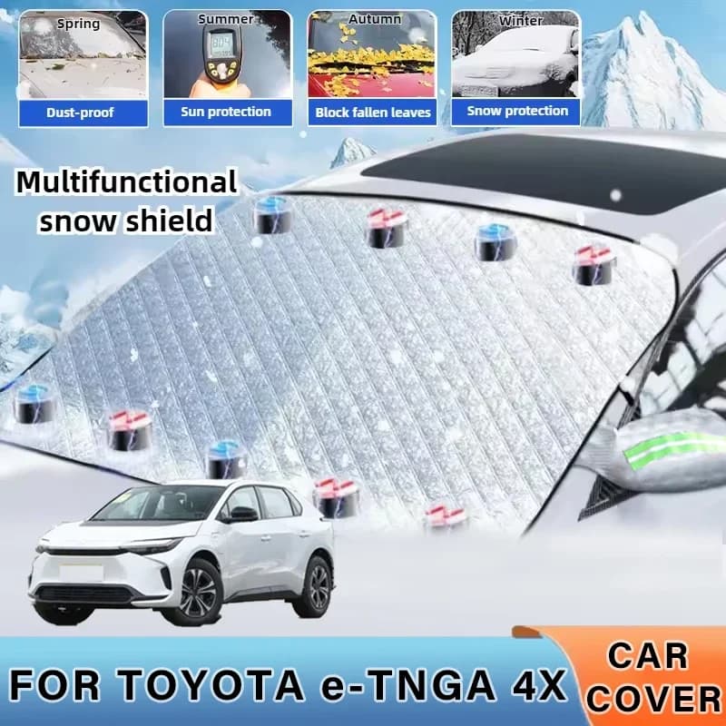 Addensato Auto Ora Parasole Parabrezza Copertura Con 5/9 Magneti Protezione UV Anti Snowboard Luce Solare Per TOYOTA E-TNGA 4X