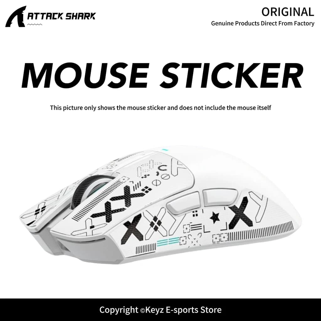 Gaming Mouse Grip for ATTACK SHARK R1/X11/X3/X6 1PC 3M Soft Touch Non-Slip Sweat Absorbing Easy to Clean Perfect Fit