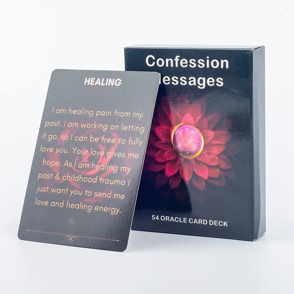 54 Oracle Card Deck for Confession Messages Love Message Prophecy Keywords Divination Board Game 10.3*7.3cm