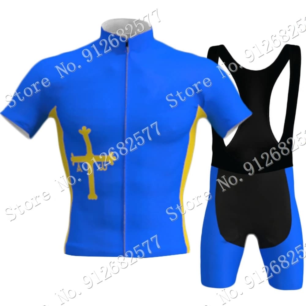 Spagna indias Team 2022 Blue Cycling Jersey Set abbigliamento Road Bike camicie Suit Bicycle Bib Shorts MTB Ropa Maillot