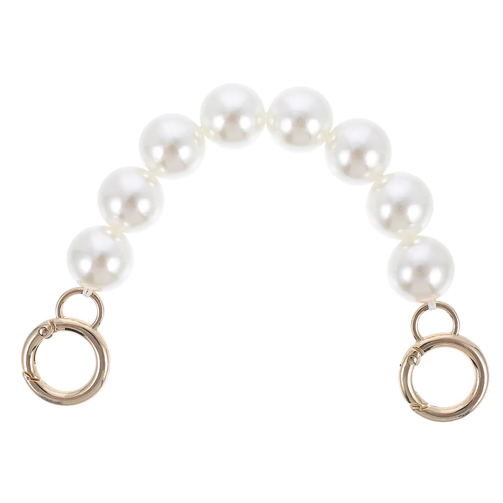 1 Pezzo Elegante Catena per Borsa con Perle per Sostituzione Tracolla Fai-da-Te, Accessori per Borse da Donna, Catena Decorativa Leggera alla Moda