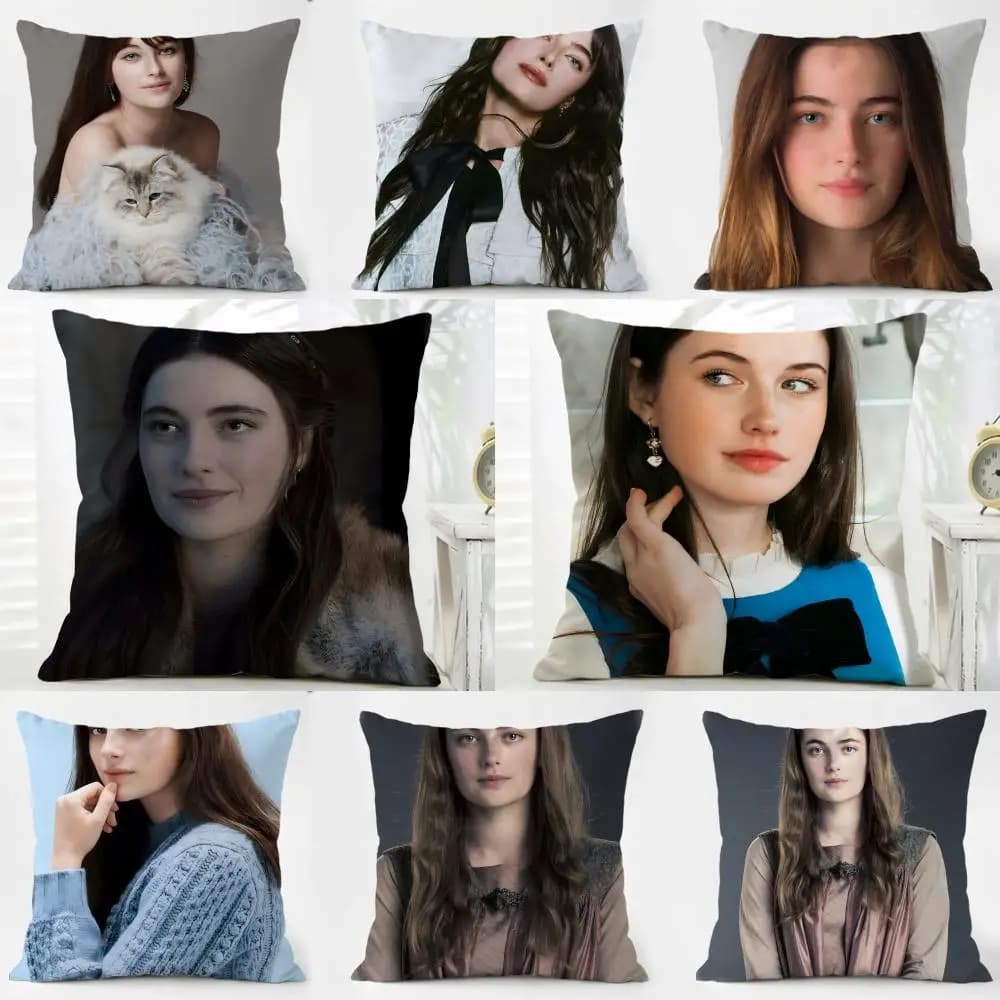 M-Millie Brady Fodera per cuscino in tessuto morbido e delicato con cerniera nascosta